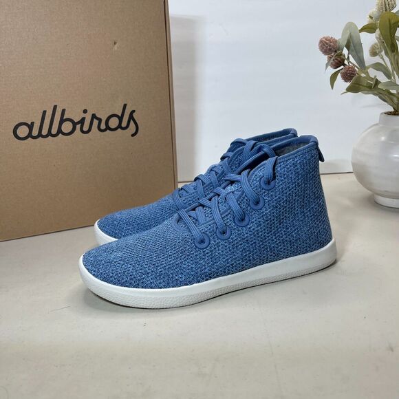 AllBirds Tree Topper Sneakers Lace Up High Top Casual Shoes Blue Men\'s US 7 NWB main image 8